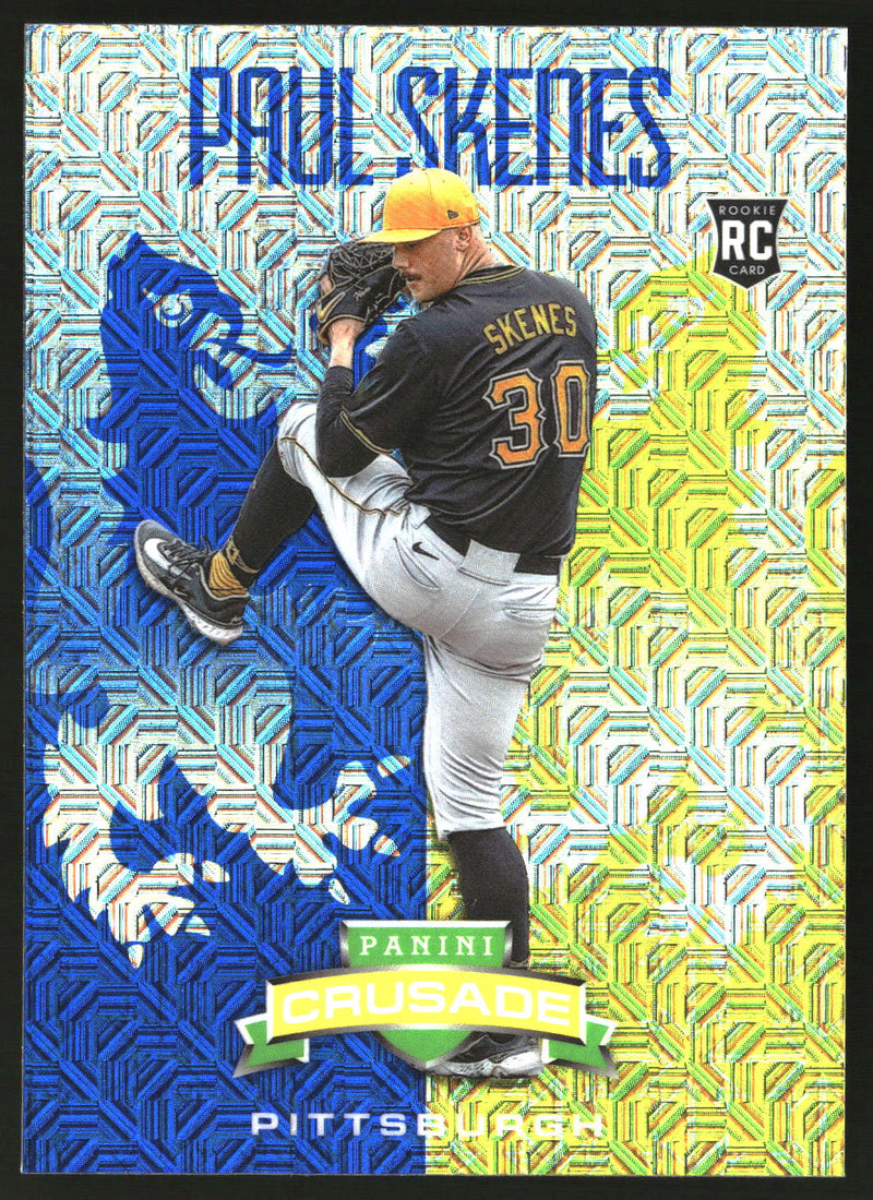 Paul Skenes 2024 Panini Crusade #84 Crusade Blue Mojo
