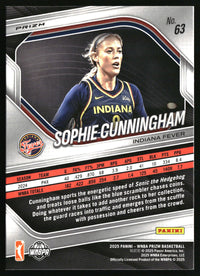 Sophie Cunningham 2025 Panini Prizm WNBA #63 White Seismic Prizms