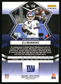 Eli Manning 2022 Panini Mosaic #150 Mosaic Genesis