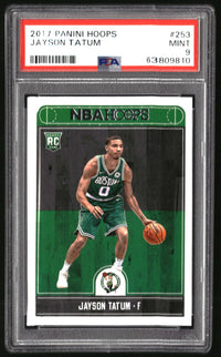 Jayson Tatum #253 2017 Panini Hoops PSA 9