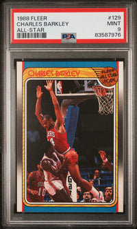 Charles Barkley #129 1988 Fleer PSA 9 All-Star