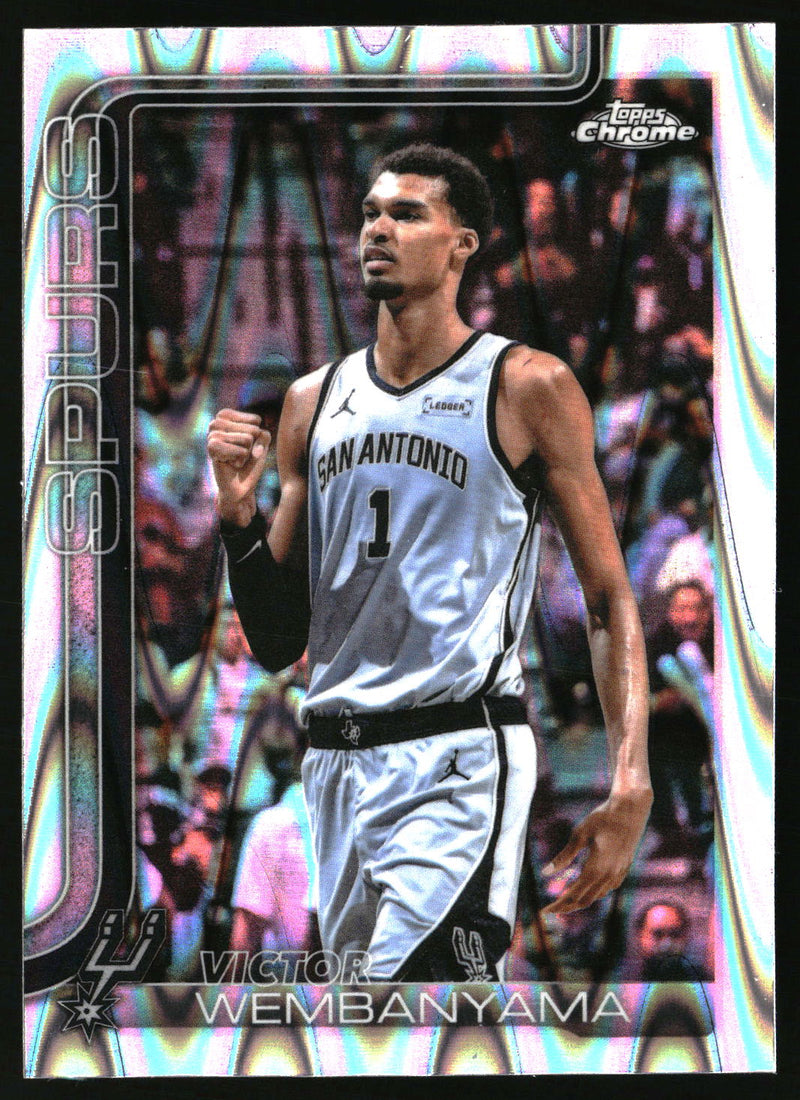 Victor Wembanyama 2025-26 Topps Chrome Update #22 RayWave Refractor