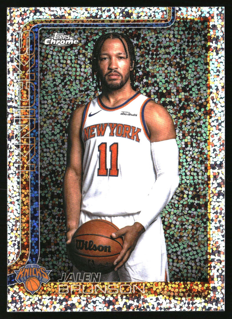 Jalen Brunson 2025-26 Topps Chrome Update #20 Image Variation- Speckle