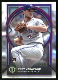 Trey Yesavage 2026 Topps Tribute #97 Purple SN, RC