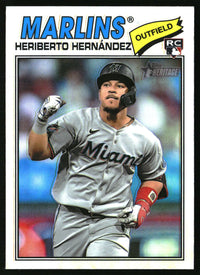 Heriberto Hernández 2026 Topps Heritage #323 Chrome Refractors RC