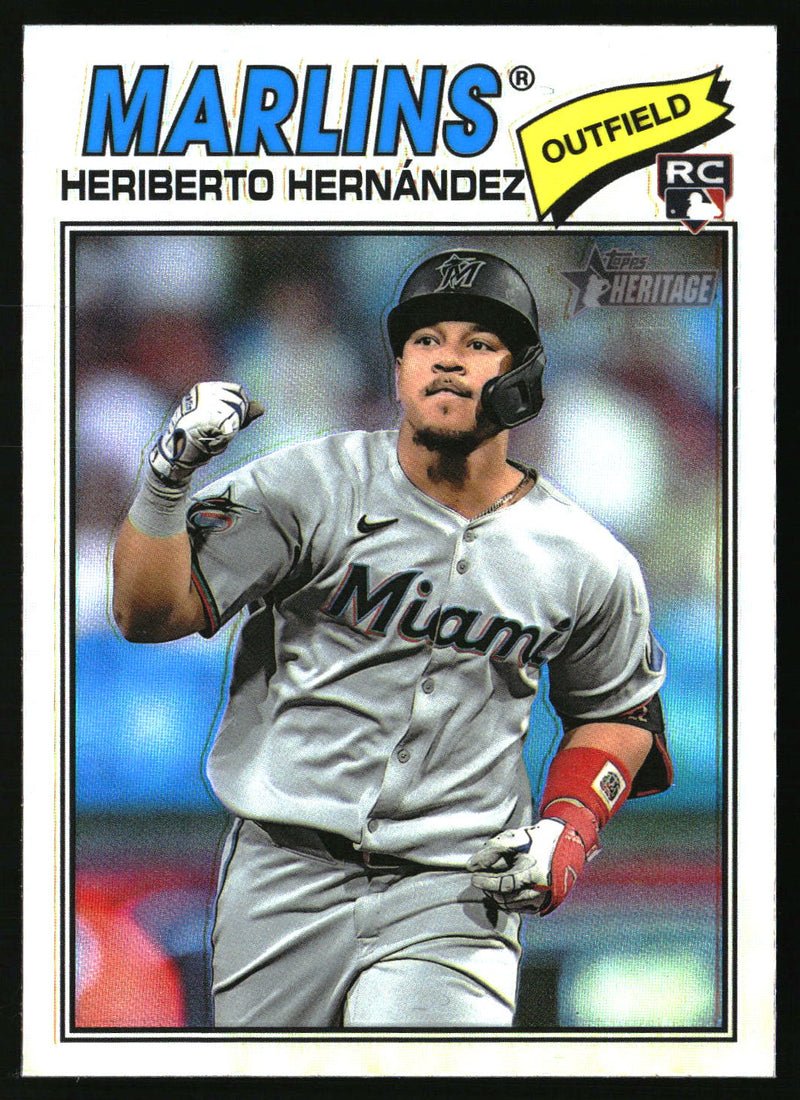 Heriberto Hernández 2026 Topps Heritage #323 Chrome Refractors RC