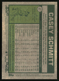 Casey Schmitt 2026 Topps Heritage #27 Chrome Refractors