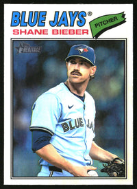 Shane Bieber 2026 Topps Heritage #210 Chrome Refractors