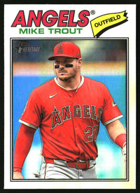 Mike Trout 2026 Topps Heritage #163 Chrome Refractors