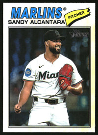 Sandy Alcantara 2026 Topps Heritage #76 Chrome Refractors