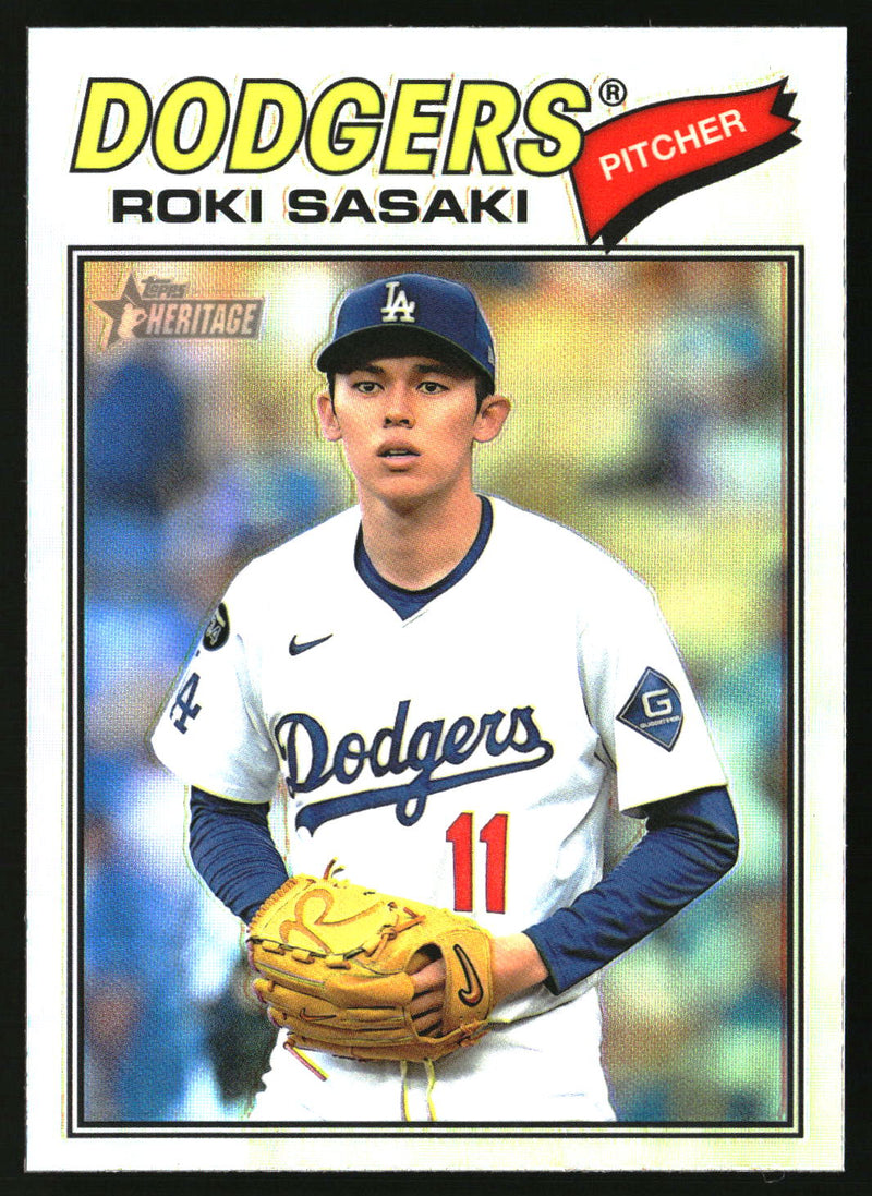 Roki Sasaki 2026 Topps Heritage #39 Chrome Refractors
