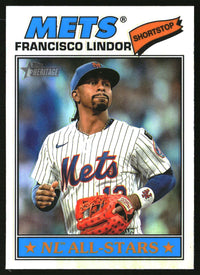 Francisco Lindor 2026 Topps Heritage #146 Chrome Refractors