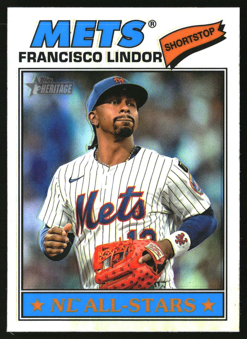 Francisco Lindor 2026 Topps Heritage #146 Chrome Refractors