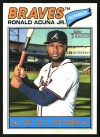 Ronald Acuña Jr. 2026 Topps Heritage #55 Chrome Refractors