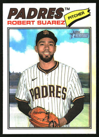 Robert Suarez 2026 Topps Heritage #174 Chrome Refractors