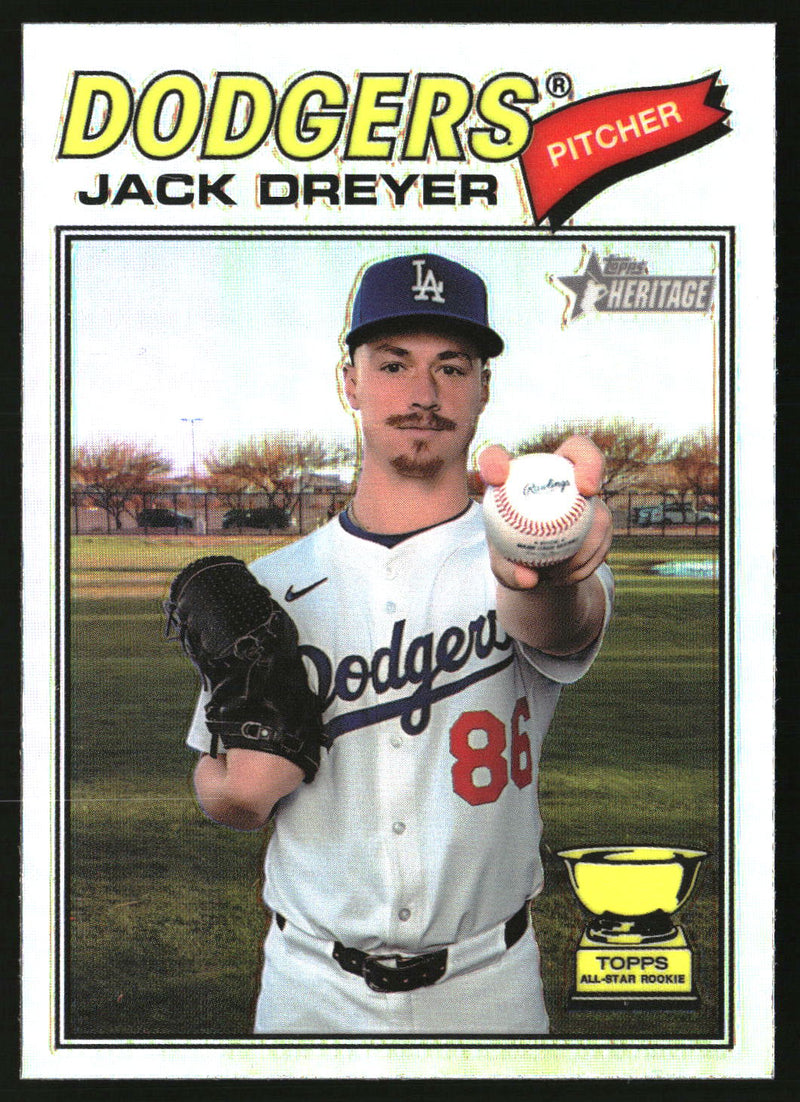 Jack Dreyer 2026 Topps Heritage #115 Chrome Refractors