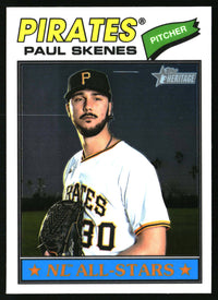 Paul Skenes 2026 Topps Heritage #33 Chrome