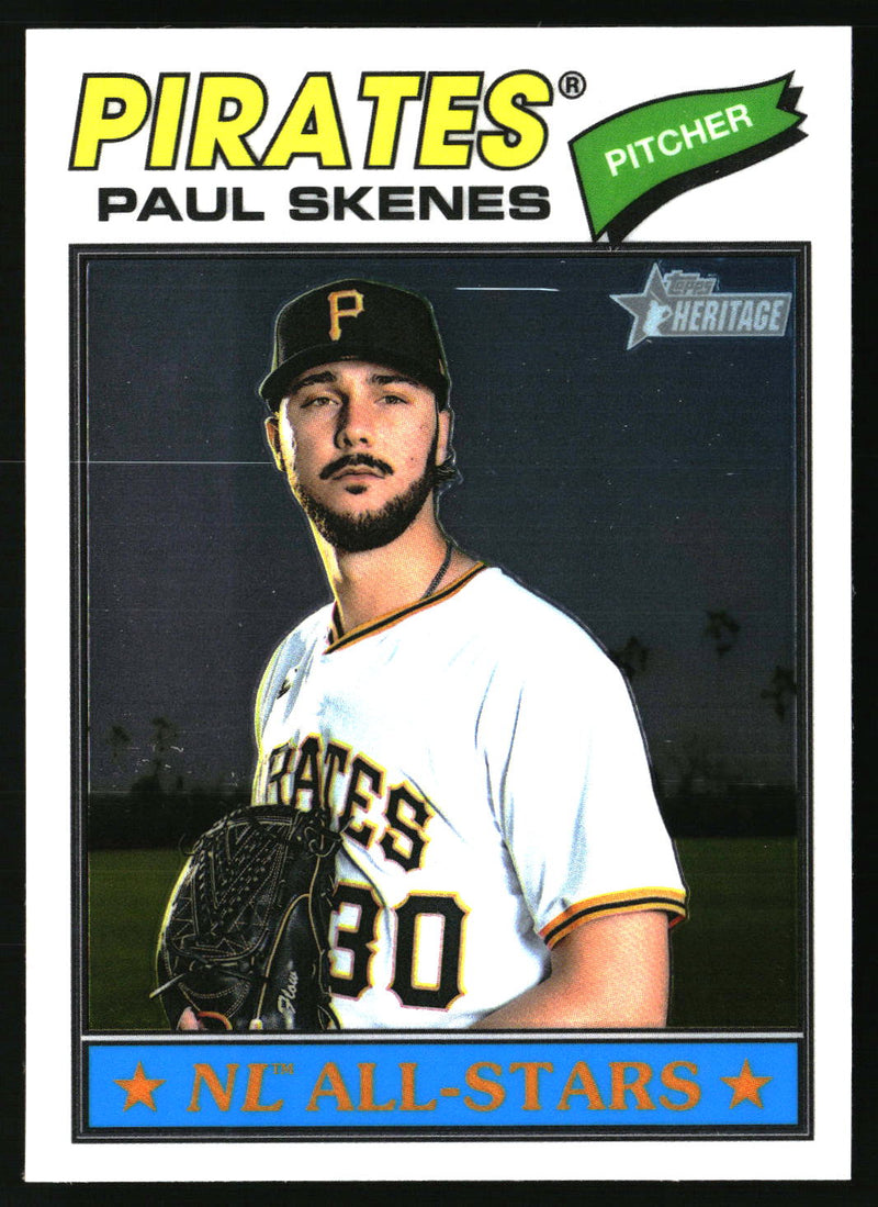 Paul Skenes 2026 Topps Heritage #33 Chrome