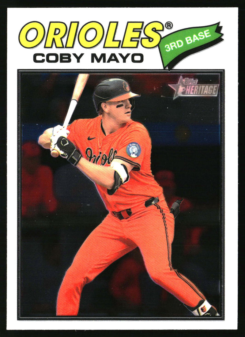 Coby Mayo 2026 Topps Heritage #49 Chrome