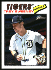 Trey Sweeney 2026 Topps Heritage #203 Chrome