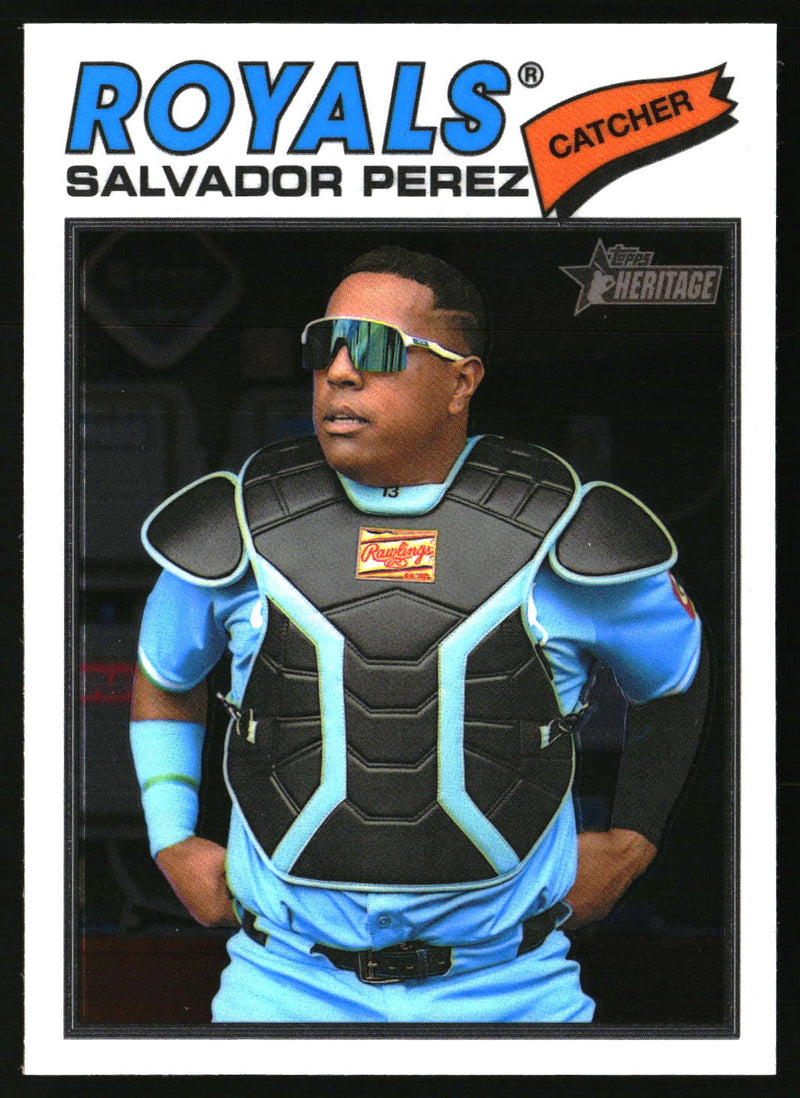 Salvador Perez 2026 Topps Heritage #320 Chrome