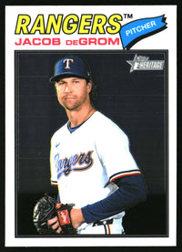 Jacob deGrom 2026 Topps Heritage #98 Chrome