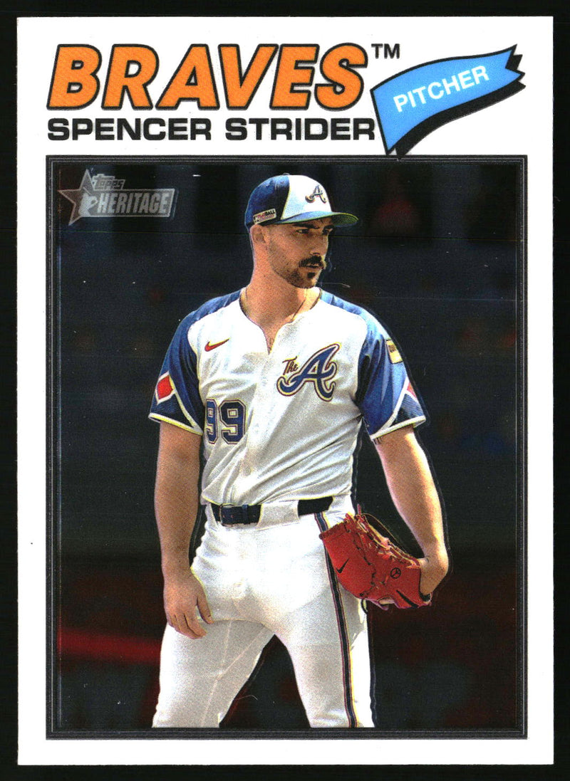 Spencer Strider 2026 Topps Heritage #41 Chrome