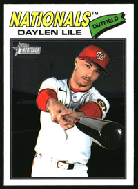 Daylen Lile 2026 Topps Heritage #124 Chrome