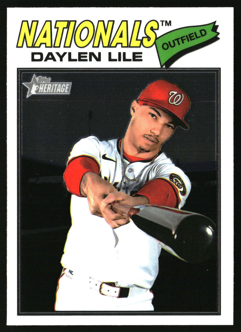 Daylen Lile 2026 Topps Heritage #124 Chrome
