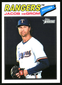 Jacob deGrom 2026 Topps Heritage #98 Chrome