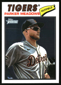 Parker Meadows 2026 Topps Heritage #208 Chrome