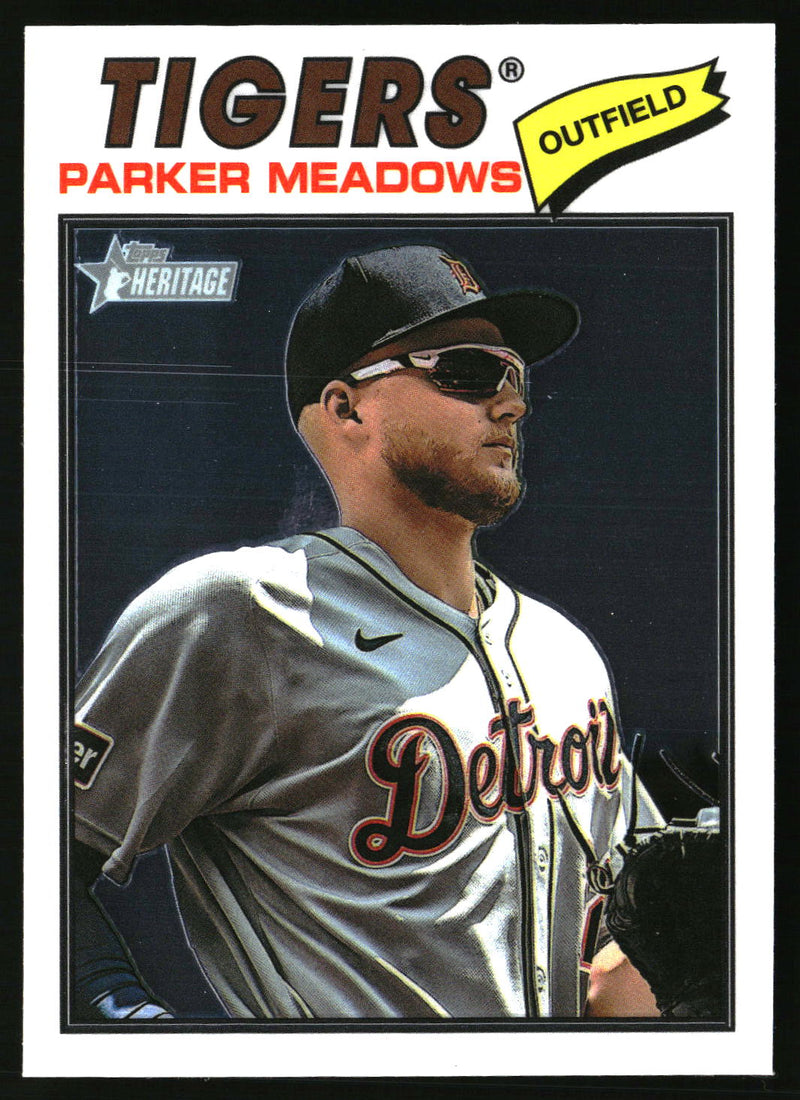 Parker Meadows 2026 Topps Heritage #208 Chrome