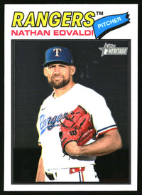 Nathan Eovaldi 2026 Topps Heritage #40 Chrome