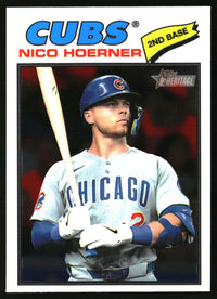 Nico Hoerner 2026 Topps Heritage #28 Chrome