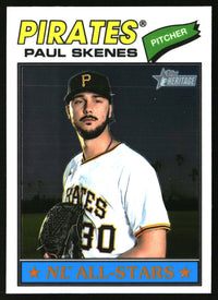 Paul Skenes 2026 Topps Heritage #33 Chrome