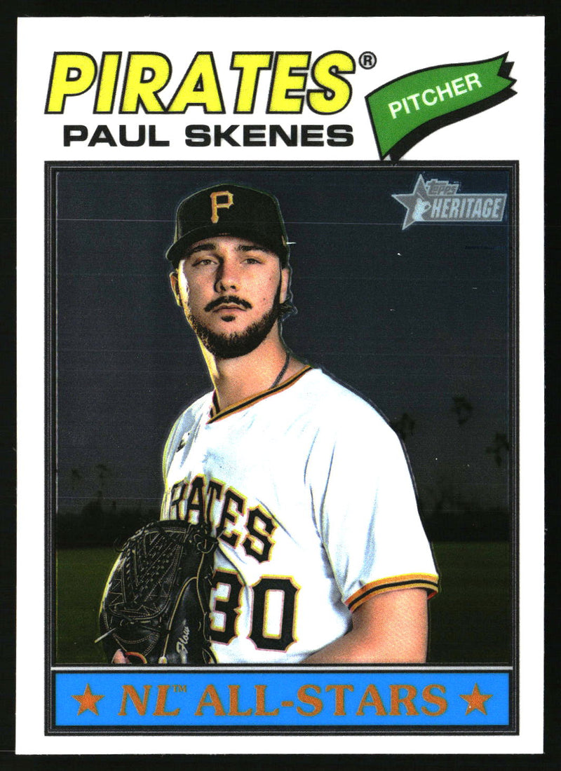 Paul Skenes 2026 Topps Heritage #33 Chrome
