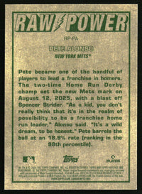 Pete Alonso 2026 Topps Heritage #RP-PA Raw Power