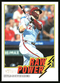 Kyle Schwarber 2026 Topps Heritage #RP-KS Raw Power