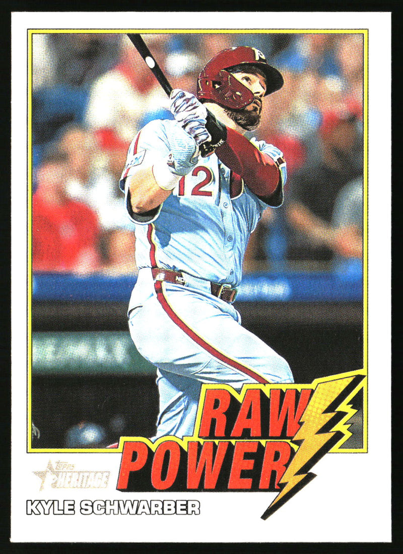 Kyle Schwarber 2026 Topps Heritage #RP-KS Raw Power