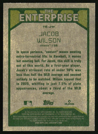 Jacob Wilson 2026 Topps Heritage #TE-JW The Enterprise