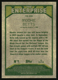 Mookie Betts 2026 Topps Heritage #TE-MB The Enterprise