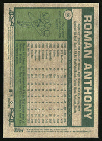 Roman Anthony 2026 Topps Heritage #86 RC