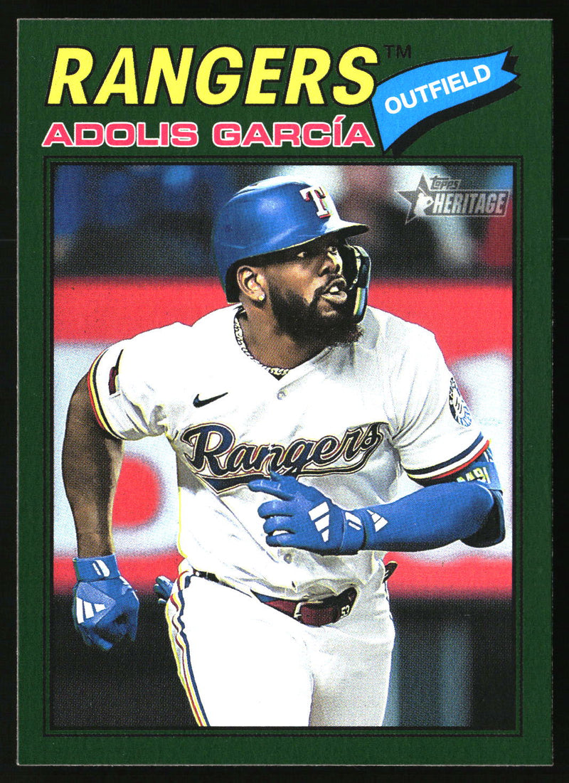 Adolis García 2026 Topps Heritage #384 Dark Green