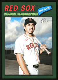 David Hamilton 2026 Topps Heritage #344 Dark Green