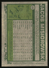 Jacob Misiorowski 2026 Topps Heritage #144 Dark Green RC