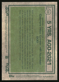 Miguel Cabrera 2026 Topps Heritage #333 Dark Green