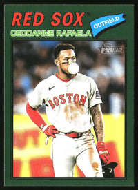 Ceddanne Rafaela 2026 Topps Heritage #397 Dark Green