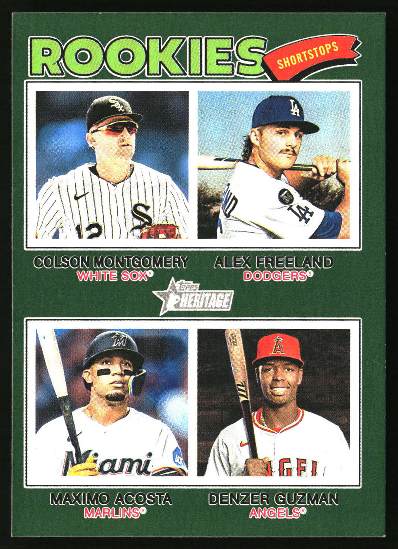 2026 Rookie Shortstops 2026 Topps Heritage #390 Dark Green