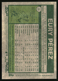 Eury Pérez 2026 Topps Heritage #18 Light Purple