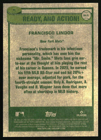 Francisco Lindor 2026 Topps Heritage #RA-FL Ready, and Action!